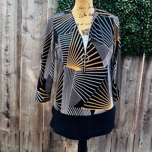 Bali Black & Gold Bold Patterned Top - Bundle 2 for 20% off